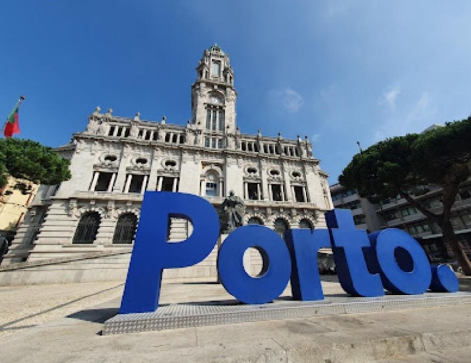 The Blue And White Porto House Apartment Exterior photo